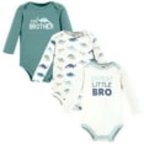 Hudson Baby Cotton Long-Sleeve Bodysuits, 3- Pack, Newborn- 24 Months