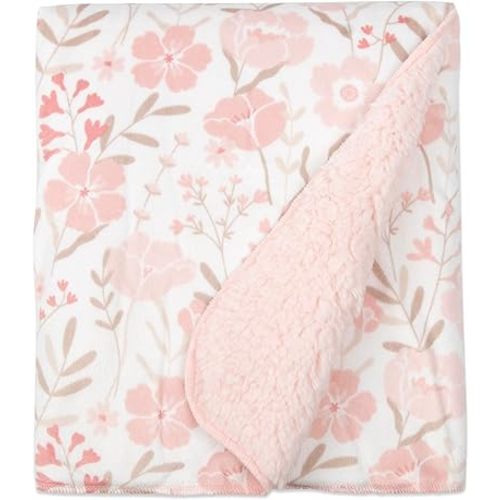 Baby Essentials Sherpa Fleece Baby Blanket for Boys and Girls – Super Soft Warm Reversible Baby Blankets for Newborns, Infants, Toddlers, and Nursery