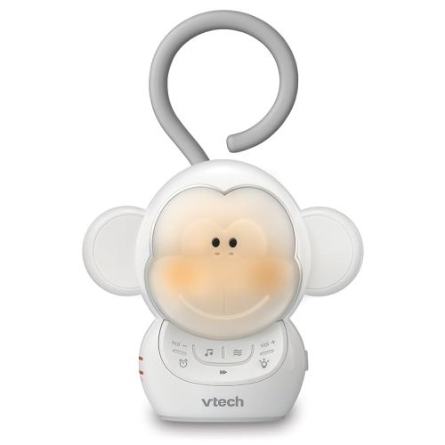 VTech Communications BC8211 Myla The Monkey Baby Sleep Soother with a White Noise Sound Machine Featuring 5 Soft Ambient Sounds, 5 Calming Melodies & Soft-Glow Night Light, 1 Count (Pack of 1)