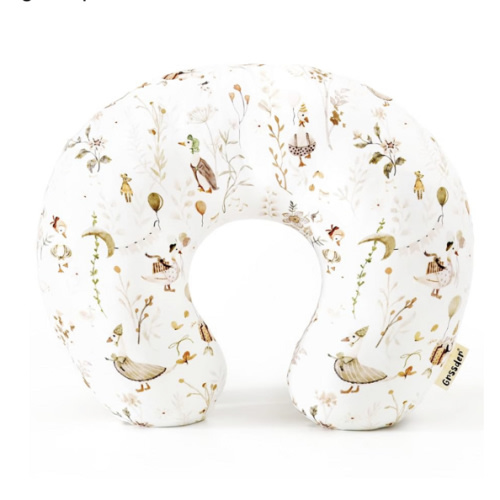 GRSSDER Nursing Pillow Cover Stretchy Minky Removable Nursing Covers for Breastfeeding Pillows, Ultra Soft Comfortable Slipcover for Boy and Girls, Cute Duck Pattern
