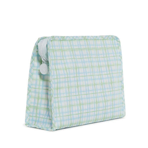 TRVL Roadie Large Zip Pouch - Classic Plaid Green