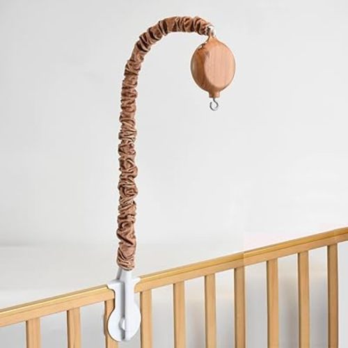Baby Mobile arm with Music Box Motor, Crib Mobile arm with mobiles Motor Spinner.26 Inch Wooden Crib Mobile arm for Crib Nursery Mobile arm. Nursery Mobile Attachment,Mobile arm for Crib
