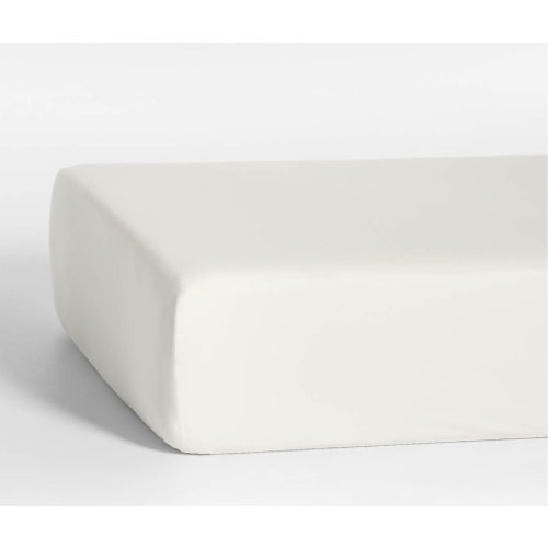 Cozy Cloud Pampas Ivory Washed Organic Cotton Baby Crib Fitted Sheet