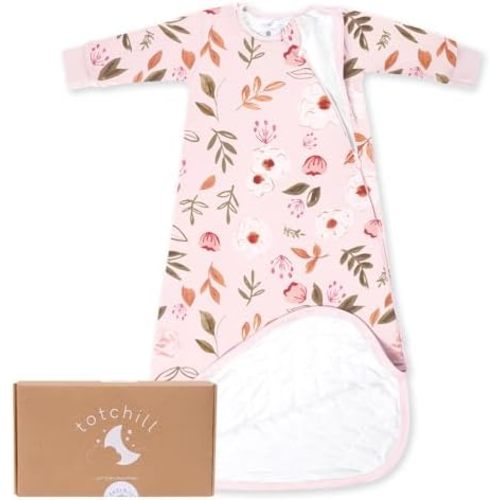 Baby Sleep Sack Long Sleeve 1.0 TOG 0-6-18-3T Wearable Blanket Infant Sleeping Bag, Soft & Breathable, 2-Way Zipper