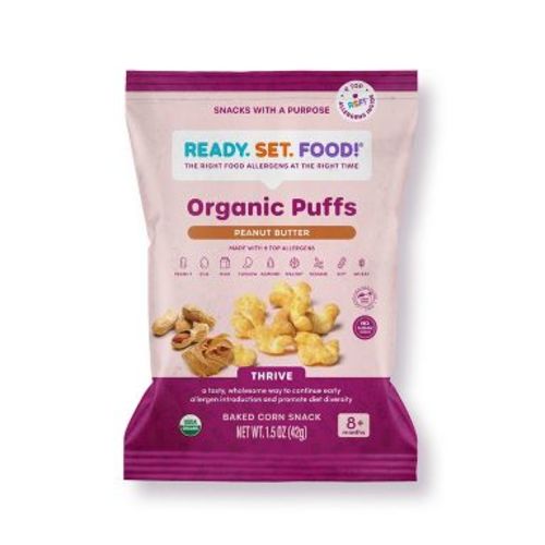 Ready, Set, Food! Organic Peanut Butter Puffs Baby Snacks - 1.5oz