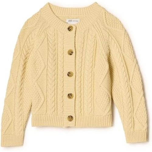 Amazon Essentials x Sofia Grainge Unisex Toddlers and Babies' Fisherman Cardigan Sweater
