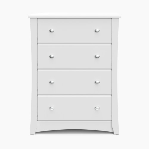 Storkcraft Crescent 4 Drawer Chest - White