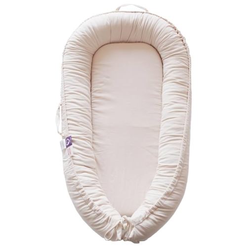 Infant Lounger, Baby Nest Cover for Baby Girls & Boys, Newborn Essentials for Baby 0-12 Months, 100% Cotton Breathable (CreamyWhite_Corduroy)