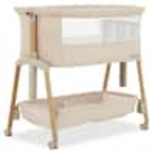 Evolur Beige Lullaby Portable Bassinet with wheels 3993EV-BG
