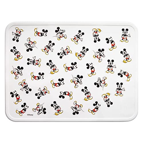 Simple Modern Silicone Placemat for Baby, Toddlers, Kids | Non-Slip Baby Eating Table Food Mat for Restaurants and Dining Table | Piper Collection | Mickey Mouse Retro