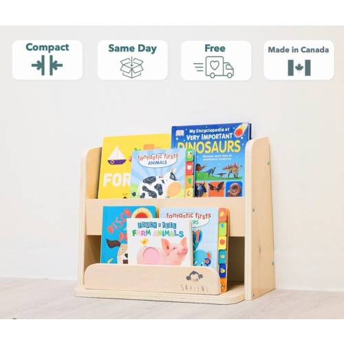 Montessori Bookshelf for Toddlers  Ready to Ship  Compact - Etsy