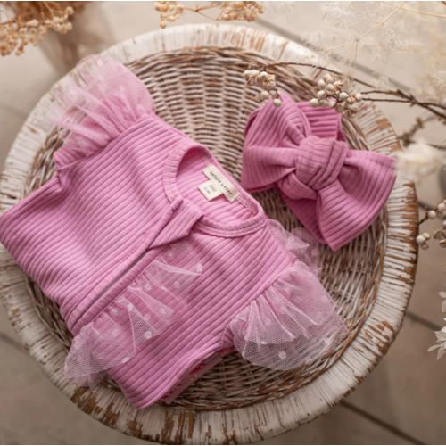 Forever Loved - Topknot Headwrap Pink Sorbet