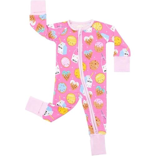 Little Sleepies Zipper Pajamas for Baby Boys & Baby Girls, Toddler Pajamas, Snug Fit, 2-Way Zipper, Viscose from Bamboo
