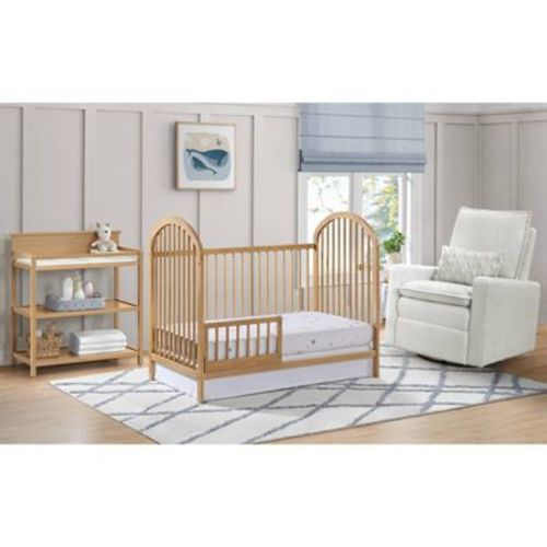 Oxford Baby Everest 3-In-1 Island Crib - Honey Wood