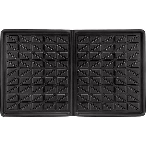All Weather Mat for Wonderfold W4 - Compatible with Wonderfold Stroller Wagons, Made from TPE to Protect Wagon from Sand, Dirt, and Water Heavy Duty Sturdy Durable, Black，33.5"x20.5"x0.75"