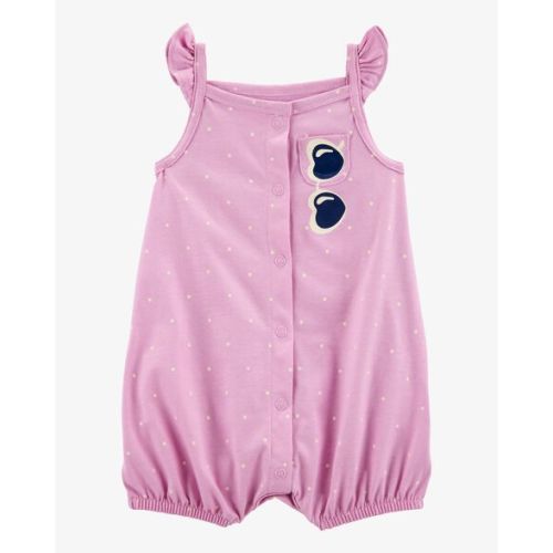 Baby Girl Pink 1-Piece Sleeveless Romper - Carter's | Carter's