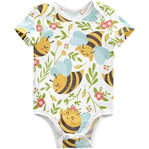 vvfelixl Baby Girls' Bodysuits Llama Alpaca Cactus Short Sleeve Cotton Baby Clothes For Girls 0-24 Months Black