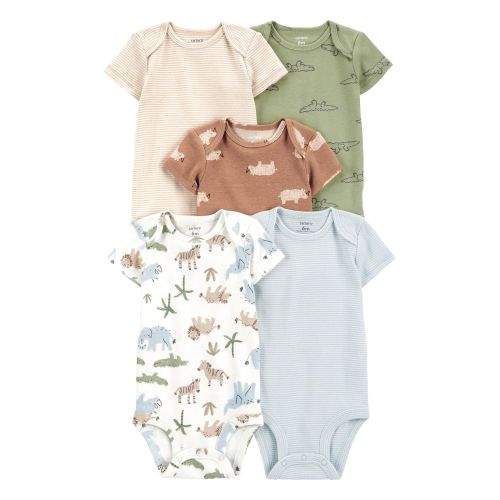 Baby 5-Pack Short-Sleeve Bodysuits - Carter's | Carter's