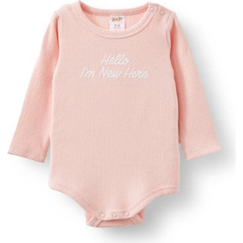 Organic Pointelle Long Sleeve Bubbysuit, Newborn