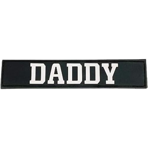 HighSpeedDaddy Morale Patches - Tactical Morale Patch for Dad - Hook and Loop Attach for Hats, Coats, Diaper Bags, Lunch Bags - Black with White Lettering - Rectangular Shaped Rubber Patches - 5x1