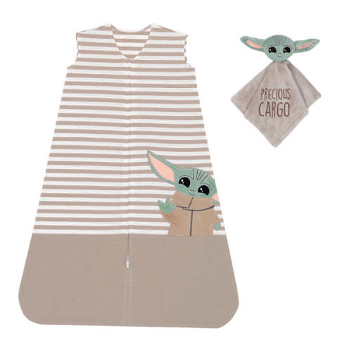 Star Wars Mandalorian Baby Yoda Wearable Blanket/Lovey Gift Set 2pc – Lambs & Ivy