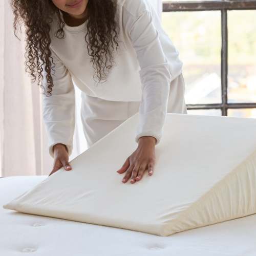 Organic Waterproof Wedge Pillow Protector - 10 inch