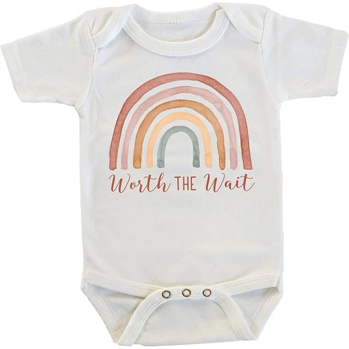 Witty and Bitty Worth the Wait Rainbow Gift after Infant Loss Miscarriage Onesie/Bodysuit