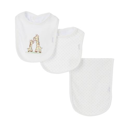 Little Me Giraffe Bib & Burp Set