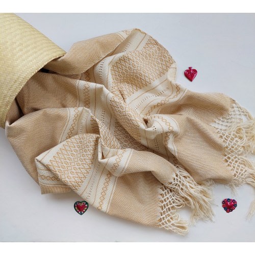 Mexican rebozo for Baby Wearing - Sand