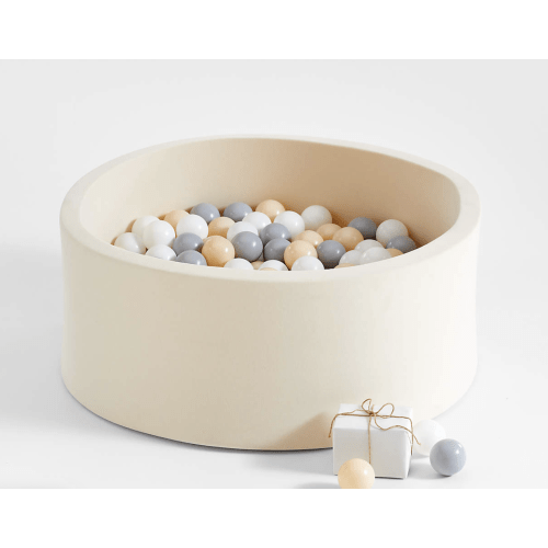 Baby and Toddler Natural Pop-Up Ball Pit with Neutral Balls