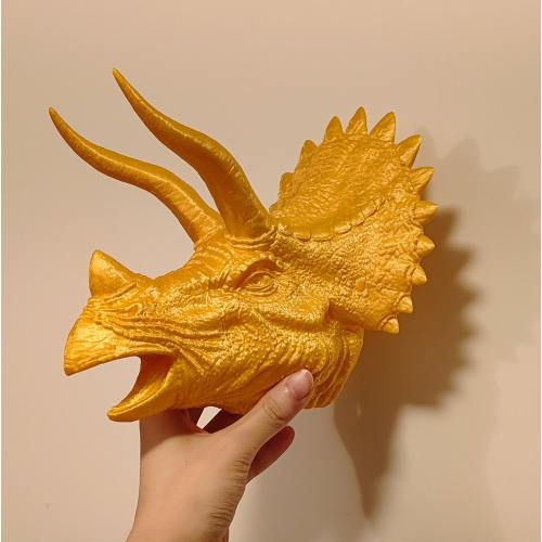 Hanging Triceratops Wall Decor - Unique Dinosaur Art, Fun Kids Room Decoration, Quirky Nursery Wall Hanging, Perfect Dino Lover Gift