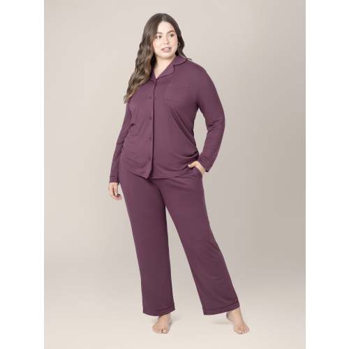 Clea Bamboo Long Sleeve Pajama Set | Granite – Kindred Bravely