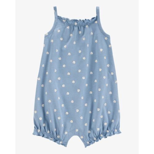 Baby Shell Cotton Romper - Blue - Carter's | Carter's