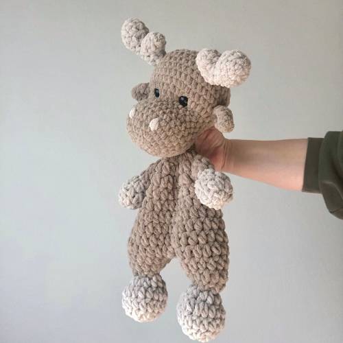 Moose Snuggler | Moose Lovey | Crochet Moose | Moose Stuffie