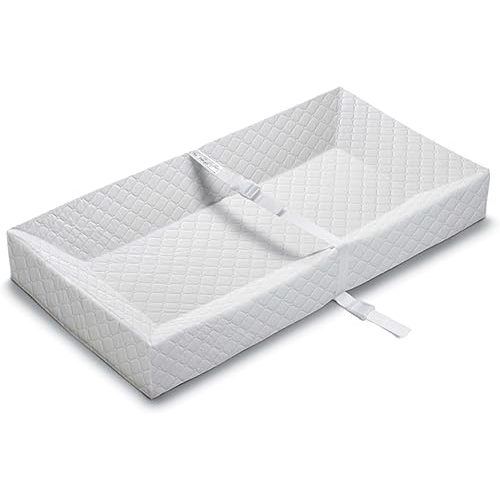 Summer by Ingenuity 4-Sided Changing Pad – Durable Quilted Changing Pad Made with Waterproof Material, Includes Infant Safety Belt with Quick-Release Buckle