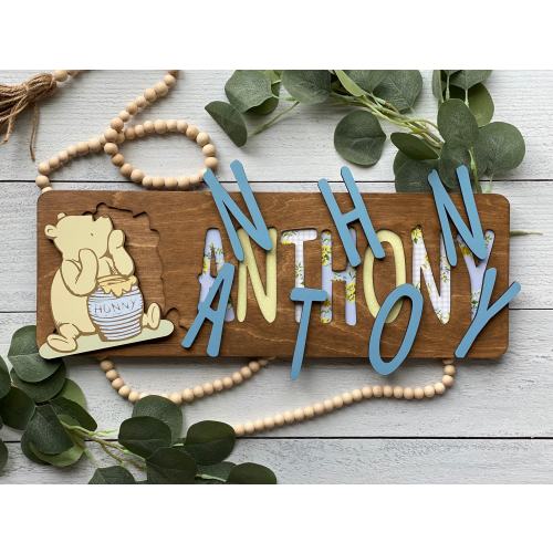 Customized Vintage Winnie the Pooh puzzle!