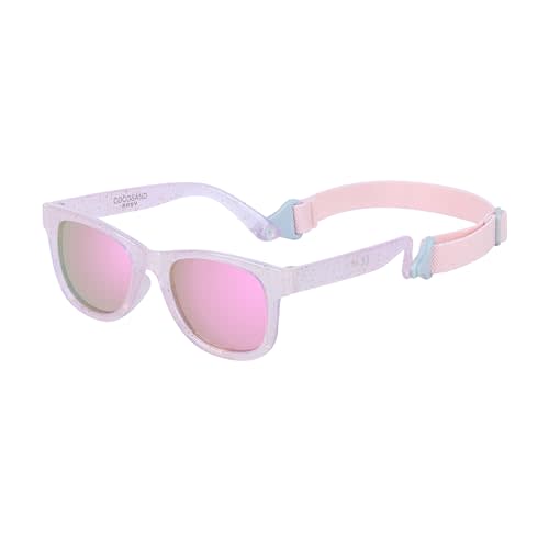 COCOSAND Flexible Baby Sunglasses with Strap Polarized UV Protection for Toddler Infant Newborn Boys Grils Age 0-24 Months