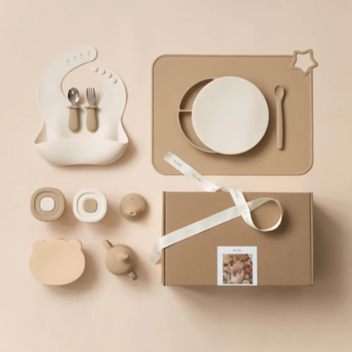 First Bites Gift Set (Croissant/Ivory)