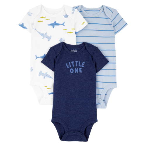 Carter's Child of Mine Baby Boy Bodysuit, 3-Pack, Sizes Preemie-18 Months