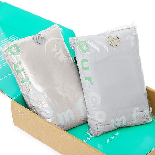 Supersoft Pack and Play Sheets Fitted, Premium Bamboo Viscose Mini Crib Sheets, Pack N Play Mattress Sheets, Graco Playard Baby Sheets Neutral for Boys Girls, 5'' Deep Pocket 2-Pack