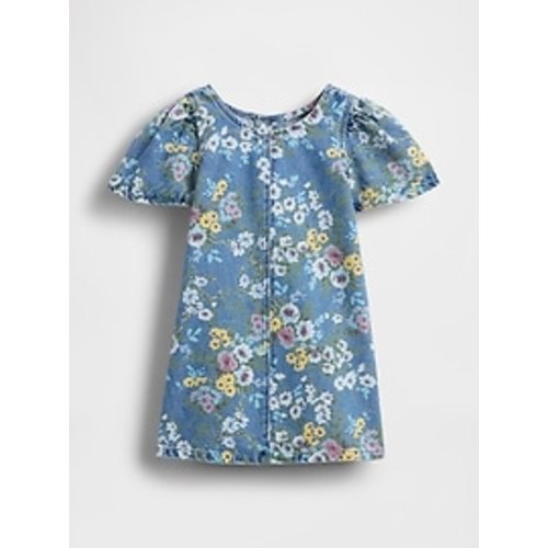 Baby & Toddler Denim Floral Dress | Gap