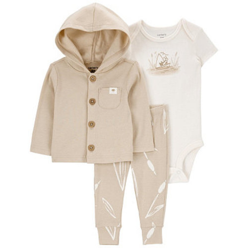 Baby Boys or Baby Girls Little Cardigan, Bodysuit and Pants, 3 Piece Set