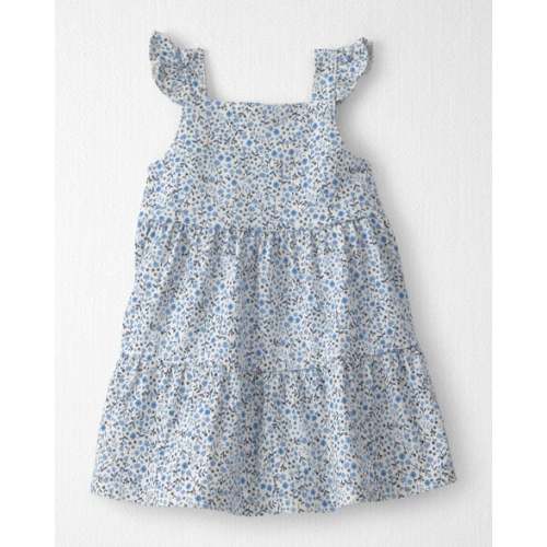 Baby Girl Organic Cotton Tiered Dress in Meadow Bloom - Little Planet | Carter's 18 months