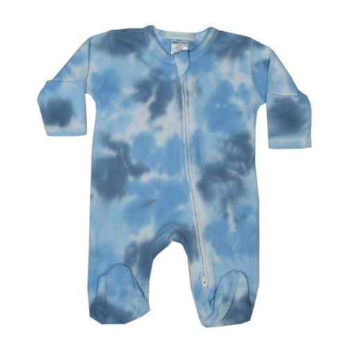 Baby Tie Dye Two-Way Zipper Footie - Jonsnow