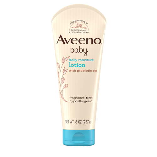 Aveeno Baby Daily Moisture Lotion, Oats Newborn Moisturizing for Sensitive Skin, 8 fl oz