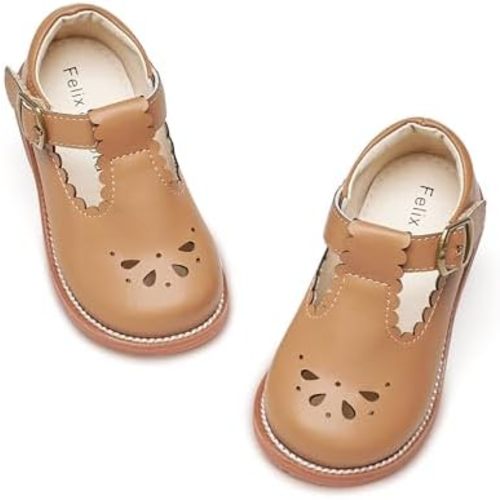 Felix & Flora Toddler Little Girl Mary Jane Dress Shoes - Ballet Flats for Girl Party School Shoes