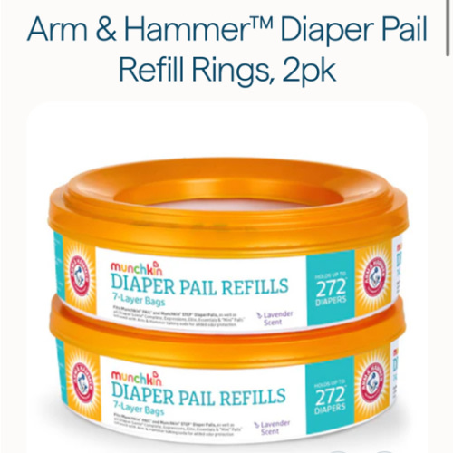 Arm & Hammer™ Diaper Pail Refill Rings | Munchkin