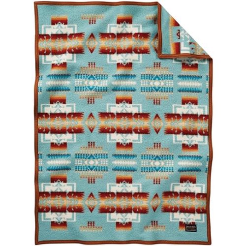 PENDLETON Chief Joseph Crib Blanket, Aqua