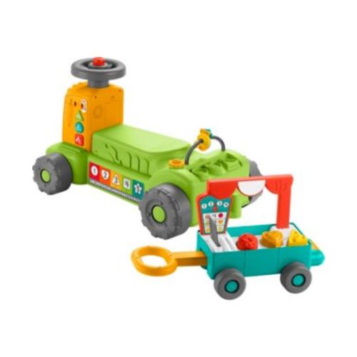 Laugh Learn 4-in-1 Farm to Market Tractor Ride-on Learning Toy