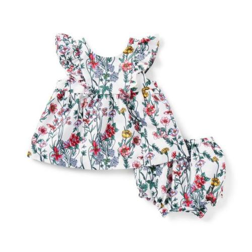 Newborn Jet ivory Floral Baby Floral Matching Set by Janie and Jack